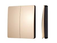 INTELLIGENT ARLIGHT Кнопочная панель KINETIC-801-22-2G-WP-SUF Gold (No battery, IP67, 433Mhz)