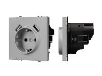 Механизм розетки с USB зарядкой SCT-NOBE-MUAA-SFPL-IS (230V, 16A)