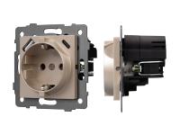 Механизм розетки с USB зарядкой SCT-MUAC-PL-GD-V (250V, 16A)