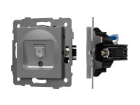 Механизм компьютерной розетки SCT-MPC1-PL-GR-V (RJ-45, CAT6)