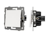 Механизм выключателя одноклавишный непроходной SWT-MK01-PL-WH-V (250V, 10A)