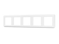 Рамка пластиковая FRM-VERSA-PL-5-WH