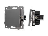 Механизм выключателя одноклавишный непроходной SWT-MK01-PL-GR-V (250V, 10A)