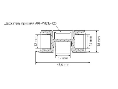 Профиль ARH-TRI-D-2000 ANOD