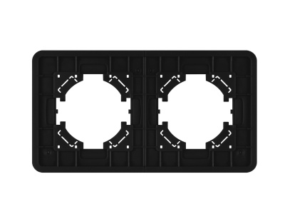Рамка стеклянная FRM-OMALI-SFGS-2-BK