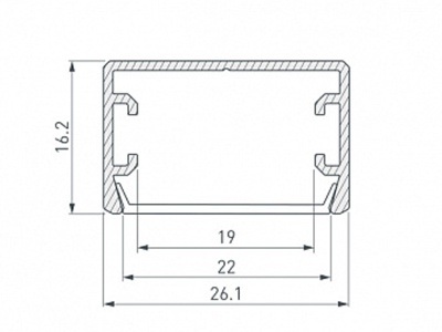 Профиль PLS-LOCK-H16-SMT-2000 ANOD
