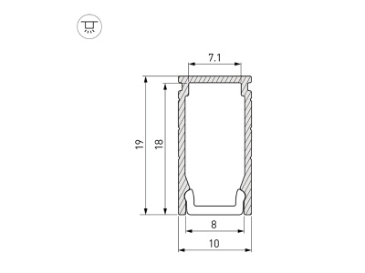 Профиль LINE-1019-2000 ANOD