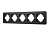 Рамка алюминиевая FRM-AKIRY-SFAL-5-BK