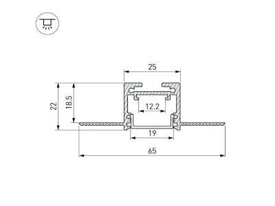 Профиль SL-LINIA20-FANTOM-2500 WHITE