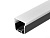 Профиль с экраном LINE-D-3734-2000 TETRA BLACK+OPAL
