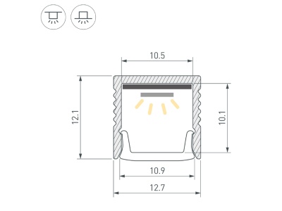 Профиль LINE-1212-2000 ANOD