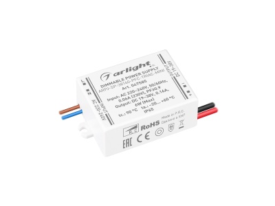 Блок питания ARPJ-SP-38160-PFC-TRIAC-MINI (6W, 19-38V, 160mA)