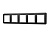 Рамка пластиковая FRM-VERSA-PL-5-BK