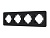 Рамка стеклянная FRM-OMALI-SFGS-4-BK