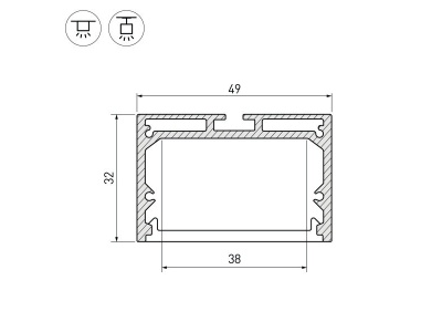 Профиль SL-LINE-4932-3000 BLACK