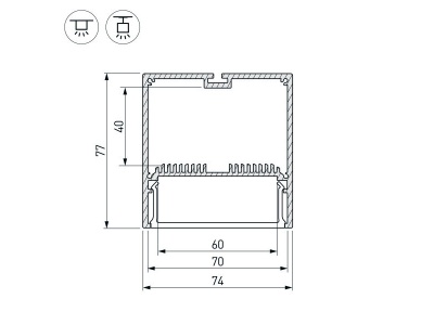 Профиль SL-LINE-7477-2000 BLACK