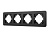 Рамка алюминиевая FRM-AKIRY-SFAL-4-BK