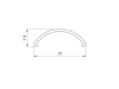 Экран ROUND-D36-360-2500 BLACK OPAL