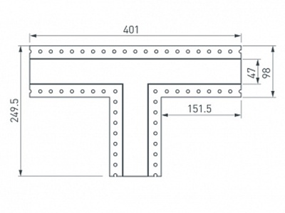 Тройник SL-LINIA45-FANTOM