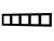 Рамка стеклянная FRM-GLARE-GS-5-BK